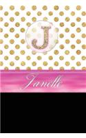 Janelle: Personalized Lined Journal Diary Notebook 150 Pages, 6 X 9 (15.24 X 22.86 CM), Durable Soft Cover