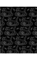 Journal Notebook Cute Cat Pattern 1