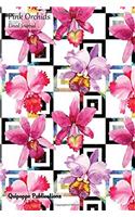 Pink Orchids Lined Journal