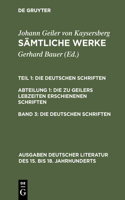 Sämtliche Werke, Band 3, Die deutschen Schriften