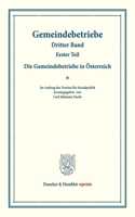 Die Gemeindebetriebe in Osterreich