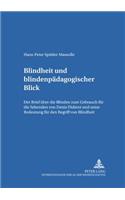 Blindheit Und Blindenpaedagogischer Blick