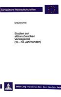 Studien zur altfranzoesischen Verslegende (10. - Anfang 13. Jahrhundert)