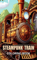 Steampunk Train Coloring Book