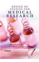 Design of Studies for Medical Research