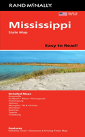 Rand McNally Easy to Read: Mississippi State Map