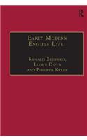 Early Modern English Lives