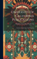 University Of California Publications