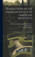 Transactions of the American Society of Landscape Architects