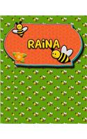 Handwriting Practice 120 Page Honey Bee Book Raina: Primary Grades Handwriting Book K-2