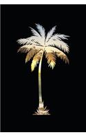 Palm Tree Notebook: Palm Tree Silhouette Notebook Beach Journal I Live Life