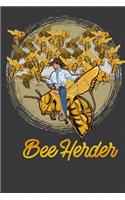 Bee Herder Cowboy College Lined Notebook