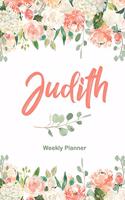 Judith Weekly Planner: Undated Version include Habit Tracker Monthly Review Journal Prompt book Dot Grid Note