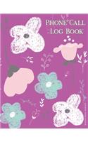 Phone Call Log Book