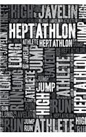 Heptathlon Journal: Cool Blank Lined Heptathlon Lovers Notebook For Athlete and Coach