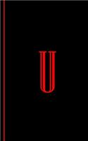 Monogram Letter U Journal