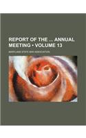 Report of the Annual Meeting (Volume 13): (English)