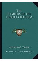 The Elements of the Higher Criticism