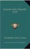 Color and Health 1919