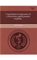 Constraints in Expression of a Norovirus Capsid Protein in Plants: (English)