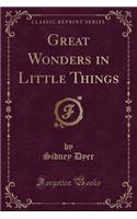 Great Wonders in Little Things (Classic Reprint)