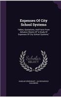 Expenses Of City School Systems