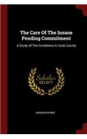 The Care of the Insane Pending Commitment