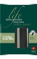 NLT Life Application Study Bible Large Print, Indexed