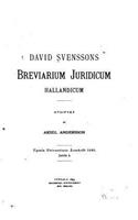 David Svenssons Breviarium Juridicum Hallandicum