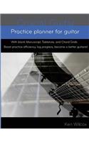 Practice planner for guitar