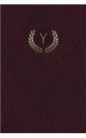 Monogram "Y" Notebook: 150 page Journal Diary Notebook