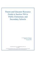 Parent and Educator Resource Guide to Section 504 in Public Elementary and Secon