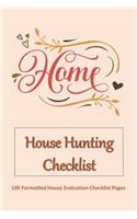 HOME - House Hunting Checklist