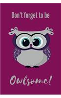 Don't Forget To Be Owlsome