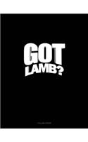 Got Lamb?