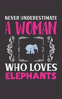 Never Underestimate A Woman Who Loves Elephants