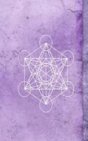 Metatron's Cube Lavender Dreams 8.5 x 11 150 Pages College Ruled Journal Notebook
