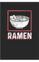 Notebook: Ramen Noodles 6x9 Dot Grid 120 Pages