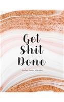 Get Shit Done Five Year Planner 2020-2024: Five Year Planner 60 Months Calendar 5 Year Appointment, Business, Agenda Schedule Organizer Logbook