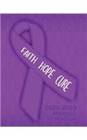 Pancreatic Cancer Awareness Ribbon Faith Hope Cure: 2020-2023 Four Year Monthly Planner Calendar, Notebook and More!