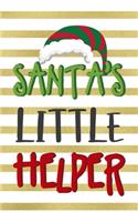 Santa's Little Helper: Notebook Journal Composition Blank Lined Diary Notepad 120 Pages Paperback Blue Stickers Monster C