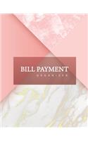 Bill Payment Organizer: Monthly Bill Tracker Organizer Money Debt Tracker Simple Household Expense Finance Bookkeeping Budgeting Planner Log Book