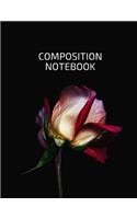 Composition Notebook: Floral Ruled College Notebook black Journal For Taking Notes (8.5 x 11)