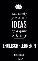 Notizbuch für Englisch-Lehrer / Englisch-Lehrerin: Originelle Geschenk-Idee [120 Seiten kariertes blanko Papier]