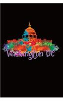 Washington DC: 6 X 9 Notebook with 120 Lined Pages