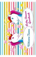 Welcome Twins Baby Shower Guest Book: Comments and Best Wishes from Family, Friends, Relatives and More for Baby Shower Party Mom and Dad