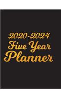 2020-2024 Five Year Planner: 60 Month Yearly Planner Monthly Calendar V1