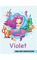 Violet Draw and Write Composition Book