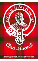 Clan Macnab 200 Page Lined Journal/Notebook