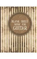 Blank Sheet Music for Guitar